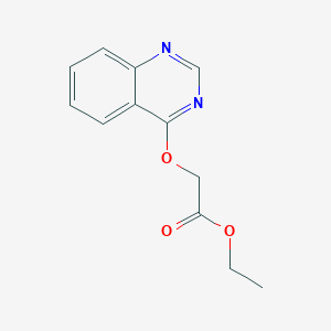 molecular formula C12H12N2O3 B8046491 Ethyl 2-(quinazolin-4-yloxy)acetate 