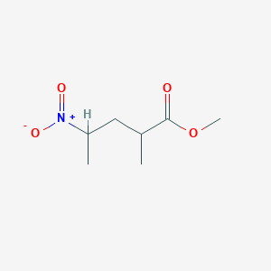 molecular formula C7H13NO4 B8046502 2-甲基-4-硝基戊酸甲酯 