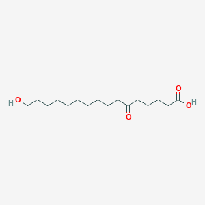 molecular formula C16H30O4 B8046523 16-Hydroxy-6-oxohexadecanoic acid 