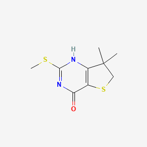 7,7-dimethyl-2-methylsulfanyl-1,6-dihydrothieno[3,2-d]pyrimidin-4-one