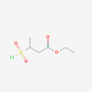 Ethyl 3-chlorosulfonylbutanoate