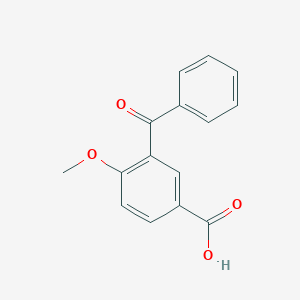 molecular formula C15H12O4 B8046576 3-Benzoyl-4-methoxybenzoic acid 