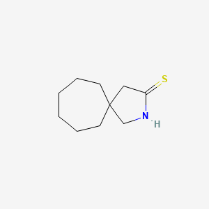 molecular formula C10H17NS B8046600 2-Aza-spiro[4.6]undecane-3-thione 