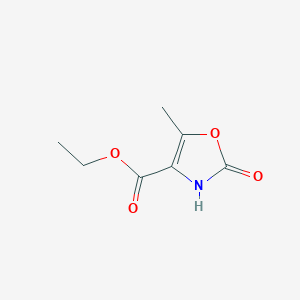 molecular formula C7H9NO4 B8046611 Ethyl 5-methyl-2-oxo-2,3-dihydrooxazole-4-carboxylate 