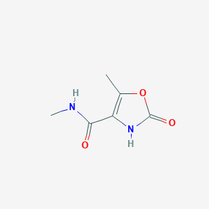 molecular formula C6H8N2O3 B8046666 N,5-dimethyl-2-oxo-3H-1,3-oxazole-4-carboxamide 