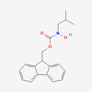 molecular formula C19H21NO3 B8046760 9H-fluoren-9-ylmethyl N-hydroxy-N-(2-methylpropyl)carbamate 