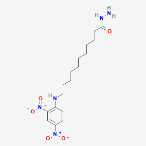 molecular formula C17H27N5O5 B8046830 11-(2,4-Dinitroanilino)undecanehydrazide 