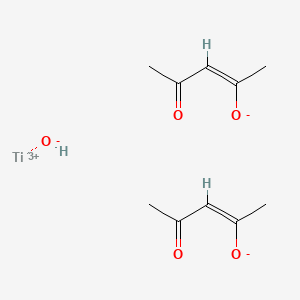 molecular formula C10H15O5Ti B8046870 (Z)-4-oxopent-2-en-2-olate;titanium(3+);hydroxide 