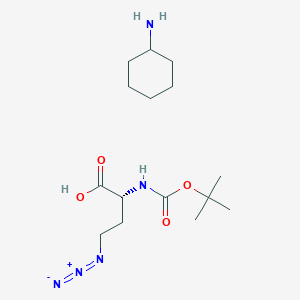 molecular formula C15H29N5O4 B8046883 Boc-d-2-amino-4-azidobutanoic acid cha salt 