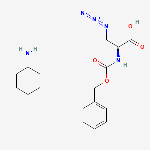 molecular formula C17H25N5O4 B8046888 Cbz-aza-oh cha 