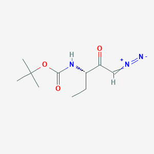 tert-butyl N-[(3S)-1-diazo-2-oxopentan-3-yl]carbamate