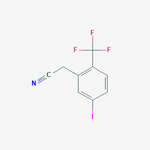 2-(5-Iodo-2-(trifluoromethyl)phenyl)acetonitrile