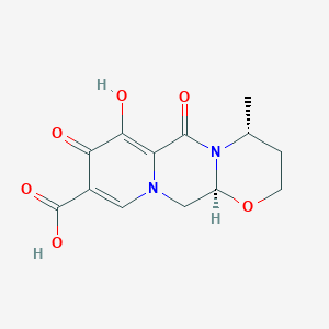 molecular formula C13H14N2O6 B8046939 (4R,12aS)-7-Hydroxy-4-methyl-6,8-dioxo-3,4,6,8,12,12a-hexahydro-2H-pyrido[1',2':4,5]pyrazino[2,1-b][1,3]oxazine-9-carboxylic acid 