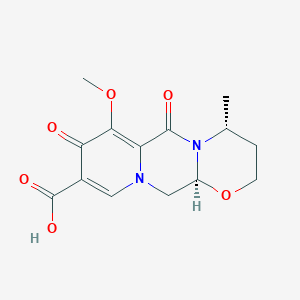 molecular formula C14H16N2O6 B8046947 (4R,12aS)-7-Methoxy-4-Methyl-6,8-dioxo-3,4,6,8,12,12a-hexahydro-2H-[1,3]oxazino[3,2-d]pyrido[1,2-a]pyrazine-9-carboxylic acid 