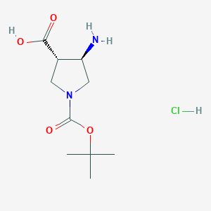 trans-4-Amino-1-boc-pyrrolidine-3-carboxylic acid HCl