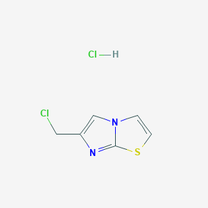 molecular formula C6H6Cl2N2S B8046989 6-(Chloromethyl)imidazo[2,1-b]thiazole hydrochloride 