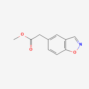 molecular formula C10H9NO3 B8046994 Methyl 2-(benzo[d]isoxazol-5-yl)acetate 
