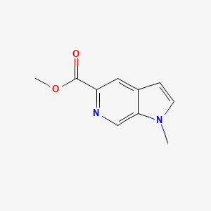 molecular formula C10H10N2O2 B8047014 Methyl 1-methyl-1H-pyrrolo[2,3-c]pyridine-5-carboxylate 