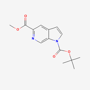 molecular formula C14H16N2O4 B8047016 1-tert-Butyl 5-methyl 1H-pyrrolo[2,3-c]pyridine-1,5-dicarboxylate 