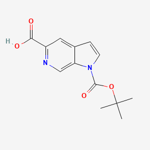 molecular formula C13H14N2O4 B8047020 1-(tert-Butoxycarbonyl)-1H-pyrrolo[2,3-c]pyridine-5-carboxylic acid CAS No. 1952337-96-0