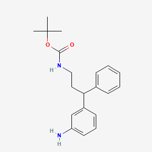 molecular formula C20H26N2O2 B8047050 tert-Butyl (3-(3-aminophenyl)-3-phenylpropyl)carbamate 