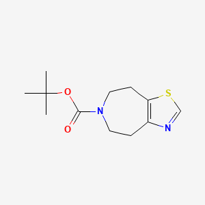 molecular formula C12H18N2O2S B8047067 tert-Butyl 7,8-dihydro-4H-thiazolo[4,5-d]azepine-6(5H)-carboxylate 