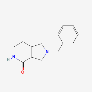molecular formula C14H18N2O B8047074 2-Benzylhexahydro-1H-pyrrolo[3,4-c]pyridin-4(2H)-one 