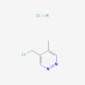 molecular formula C6H8Cl2N2 B8047112 4-(Chloromethyl)-5-methylpyridazine hydrochloride 