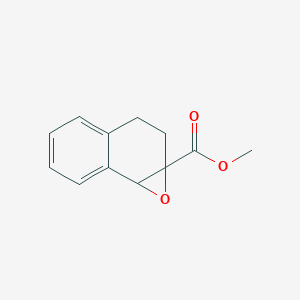 molecular formula C12H12O3 B8047170 Methyl 1a,2,3,7b-tetrahydronaphtho[1,2-b]oxirene-1a-carboxylate 