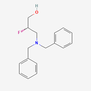 molecular formula C17H20FNO B8047182 (S)-3-(Dibenzylamino)-2-fluoropropan-1-ol 