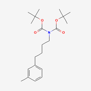 molecular formula C21H33NO4 B8047207 Di-Tert-Butyl (4-(M-Tolyl)Butyl)Carbamate 