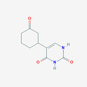 molecular formula C10H12N2O3 B8047225 5-(3-Oxocyclohexyl)pyrimidine-2,4(1H,3H)-dione 
