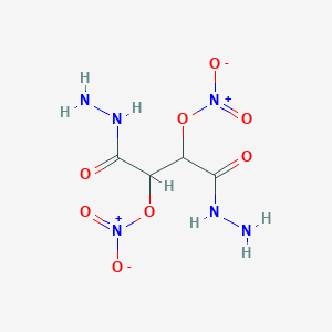 molecular formula C4H8N6O8 B8047295 2,3-Bis(nitrooxy)butanedihydrazide 