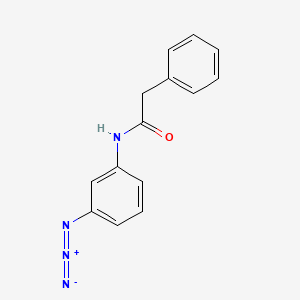 molecular formula C14H12N4O B8047318 N-(3-azidophenyl)-2-phenylacetamide 