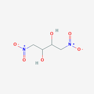 molecular formula C4H8N2O6 B8047334 1,4-二硝基丁烷-2,3-二醇 