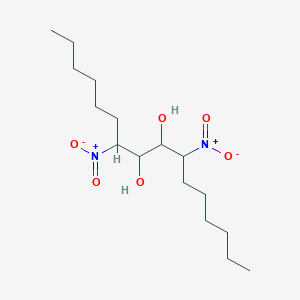 molecular formula C16H32N2O6 B8047346 7,10-Dinitrohexadecane-8,9-diol 