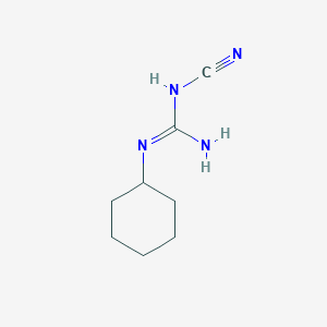 molecular formula C8H14N4 B8047359 1-Cyano-3-cyclohexylguanidine 