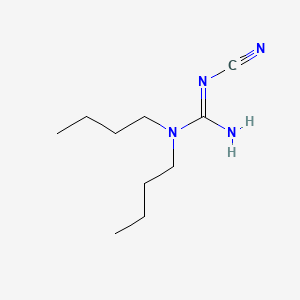 molecular formula C10H20N4 B8047377 Guanidine, 3-cyano-1,1-dibutyl- CAS No. 96146-78-0