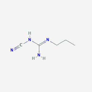 molecular formula C5H10N4 B8047379 1-Cyano-3-propylguanidine 