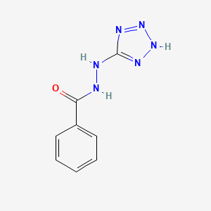 molecular formula C8H8N6O B8047384 N'-(1H-1,2,3,4-tetrazol-5-yl)benzohydrazide 