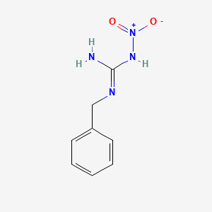 molecular formula C8H10N4O2 B8047385 Guanidine, N-nitro-N'-(phenylmethyl)- CAS No. 5415-72-5