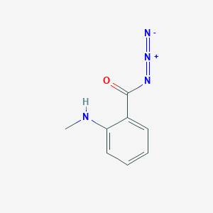 molecular formula C8H8N4O B8047450 2-(Methylamino)benzoyl azide 