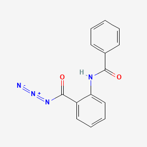 molecular formula C14H10N4O2 B8047451 2-Benzamidobenzoyl azide 