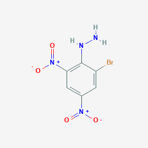 molecular formula C6H5BrN4O4 B8047526 (2-Bromo-4,6-dinitrophenyl)hydrazine 