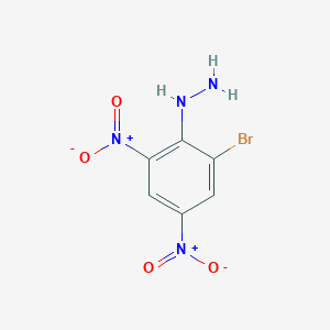 molecular formula C6H5BrN4O4 B8047526 (2-溴-4,6-二硝基苯基)肼 