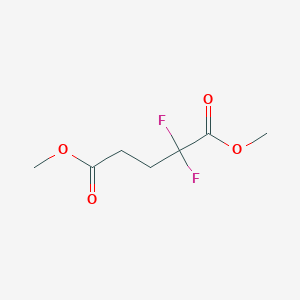 molecular formula C7H10F2O4 B8047577 Dimethyl 2,2-difluoropentanedioate 