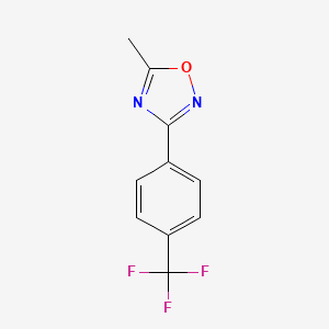molecular formula C10H7F3N2O B8047592 5-甲基-3-[4-(三氟甲基)苯基]-1,2,4-恶二唑 