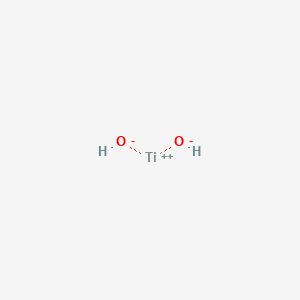 molecular formula H2O2Ti B8047624 Titanium(2+);dihydroxide 