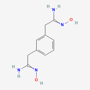 molecular formula C10H14N4O2 B8047628 2-[3-(2-amino-2-hydroxyiminoethyl)phenyl]-N'-hydroxyethanimidamide 