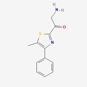 molecular formula C12H12N2OS B8047634 2-Aminoacetyl-5-methyl-4-phenylthiazole 